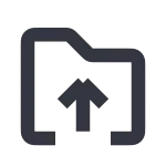 Folder Up SVG Icon